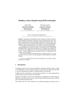 Building a Smart Hospital using RFID technologies