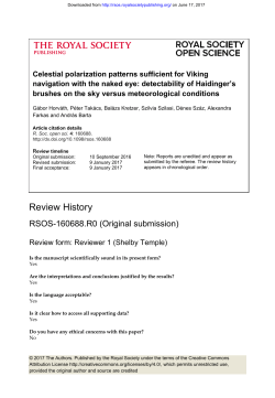 Review History - Royal Society Open Science