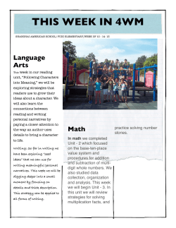 This Week 4WM - Shanghai American School