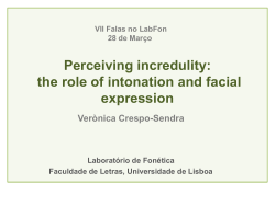 The role of intonation and facial expression in conveying incredulity