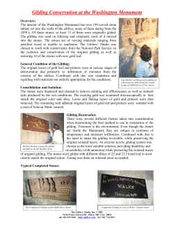 Gilding Conservation at the Washington Monument
