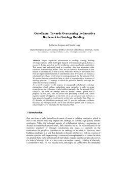 OntoGame: Towards Overcoming the Incentive