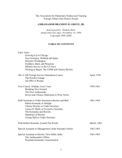 Grove, Brandon 1994 - Association for Diplomatic Studies and