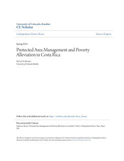 Protected Area Management and Poverty Alleviation in