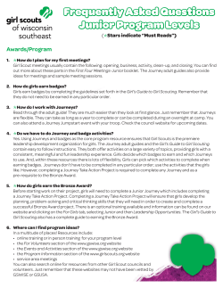 Junior Leader FAQ