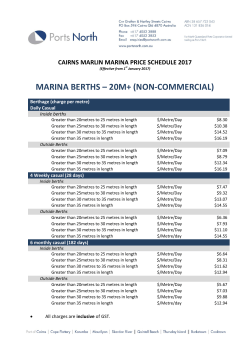 MARINA BERTHS &ndash; 20M+ (NON