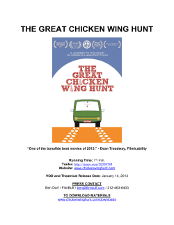 THE GREAT CHICKEN WING HUNT