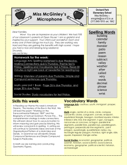 Miss McGinley`s Microphone