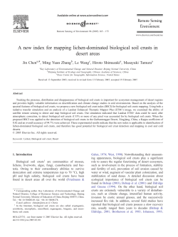 A new index for mapping lichen-dominated biological soil crusts in