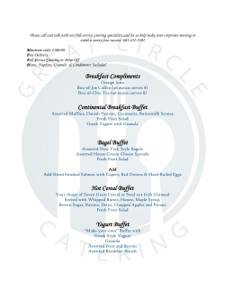 Corporate Catering - Great Circle Catering