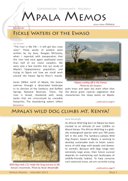 Mpala Memos January 2013