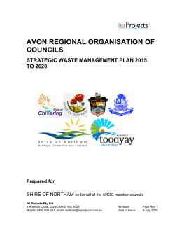 Strategic Waste Minimisation Plan