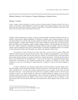 Mindless Monsters - Troy University Journals