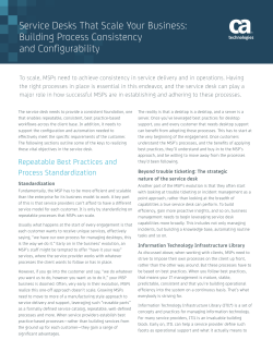 Service Desks That Scale Your Business: Building Process