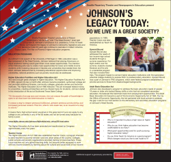 johnson`s legacy today: do we live in a great society?