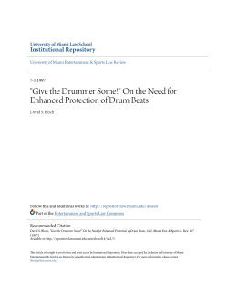 "Give the Drummer Some!" On the Need for Enhanced Protection of