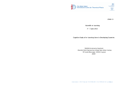 Cognitive Study of m-Learning Users in Developing Countries