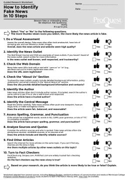 How to Identify Fake News in 10 Steps