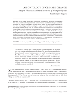 An Ontology of Climate Change