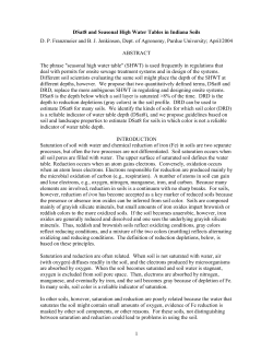 The phrase seasonal high water table