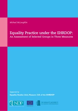 Equality Practice under the EHRD-OP 2005