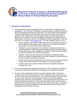 Request for Proposals to prepare an Educational Monograph on the