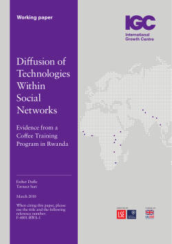 Diffusion of Technologies Within Social Networks
