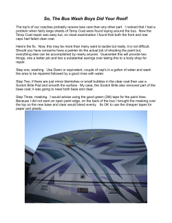 So, The Bus Wash Boys Did Your Roof!