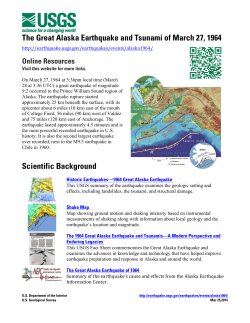 The Great Alaska Earthquake and Tsunami of March 27, 1964