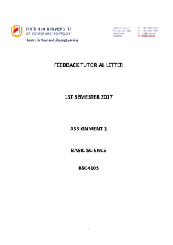 Basic Sciences - Assignment 1