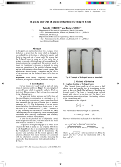 In-plane and Out-of-plane Deflection of J