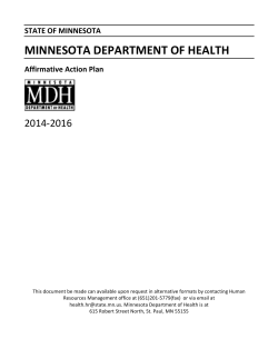 MDH Affirmative Action Plan