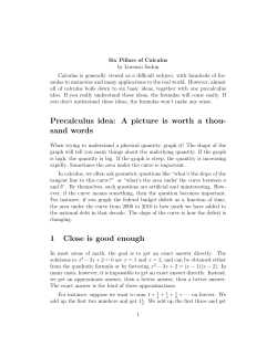 Precalculus idea: A picture is worth a thou