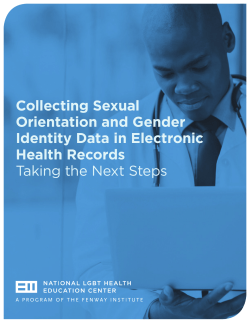 Collecting Sexual Orientation and Gender Identity Data in Electronic
