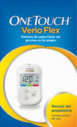 OneTouch&reg; Verio Flex Owner`s Booklet United States Spanish