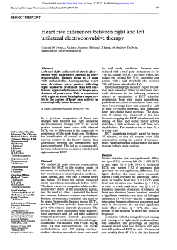 Heart rate differences between right and left unilateral