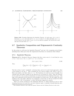 3.7 Sandwich, Composition and Trigonometric Continuity Theorems