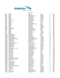 Alliance ATM List TID Location Address City St Zip