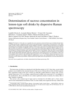 Determination of sucrose concentration in lemon-type soft