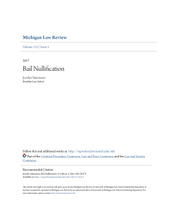 Bail Nullification - University of Michigan Law School Scholarship
