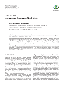 Astronomical Signatures of Dark Matter