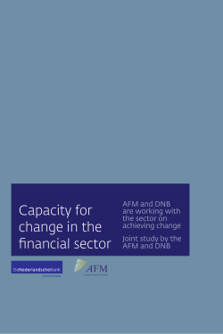 Capacity for change in the financial sector