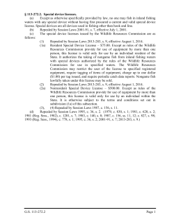 G.S. 113-272.2 Page 1 &sect; 113-272.2. Special device licenses. (a