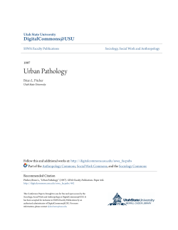 Urban Pathology - DigitalCommons@USU