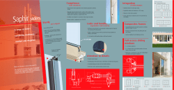 Saphir slider product brochure