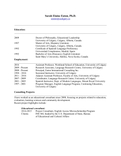 Sarah Elaine Eaton, Ph.D. - School of Languages, Linguistics