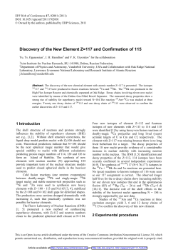 Discovery of the New Element Z=117 and Confirmation of 115