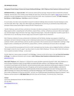 FOR IMMEDIATE RELEASE Chicagoland Charity