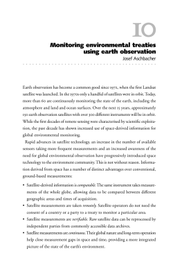 Monitoring environmental treaties using earth observation