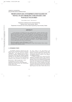 meditation eeg interpretation based on novel fuzzy